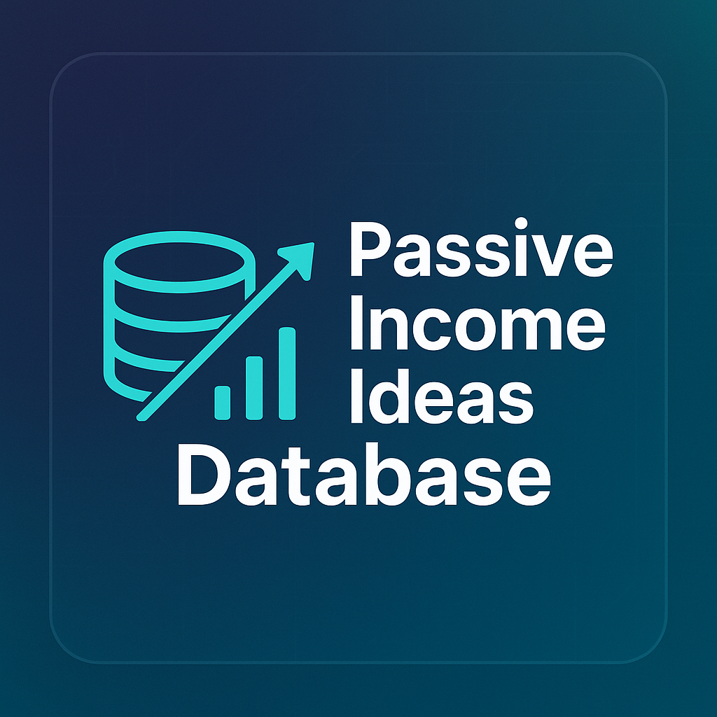 Passive Income Ideas Database