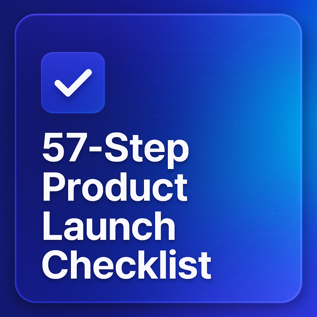 57-Step Product Launch Checklist
