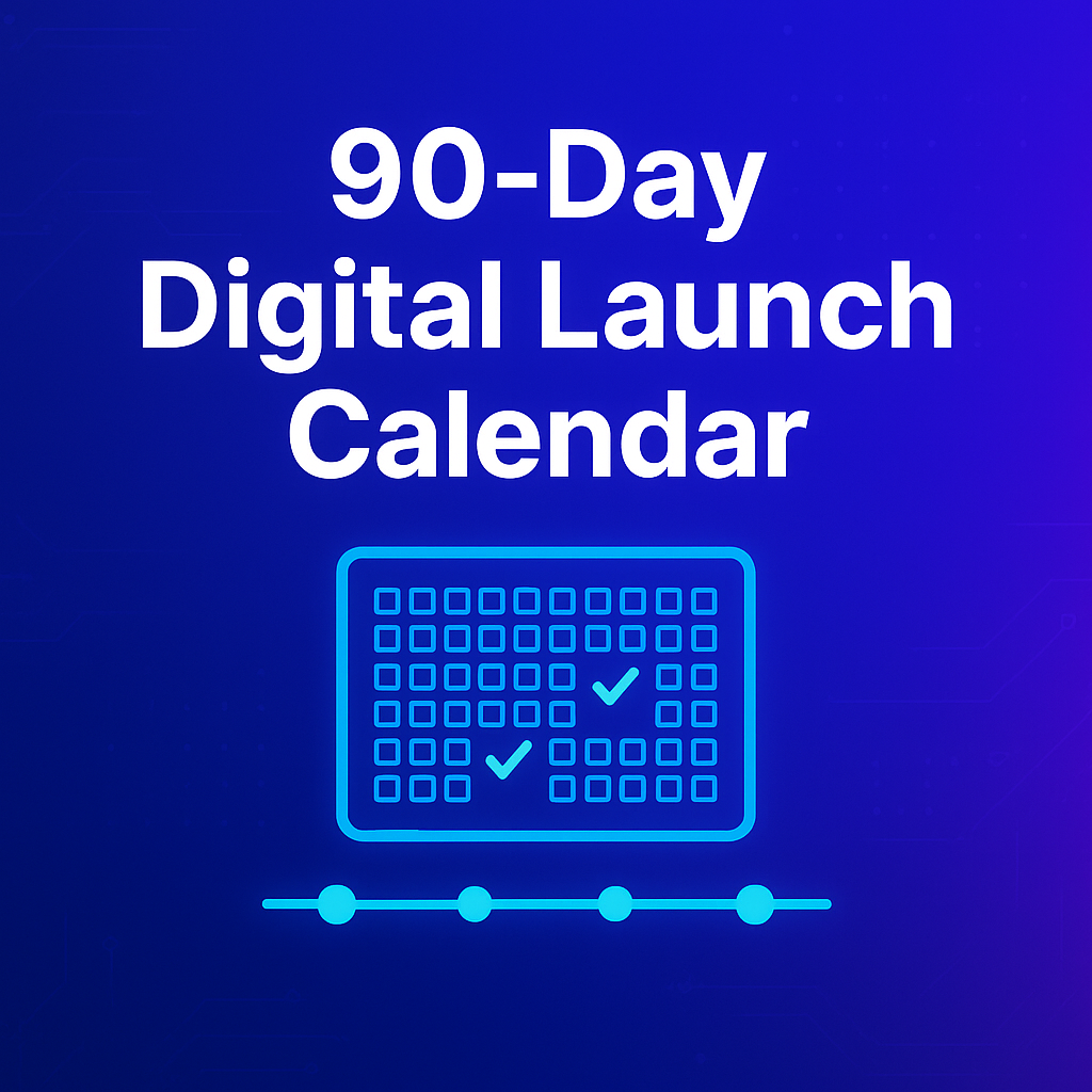 90-Day Digital Launch Calendar
